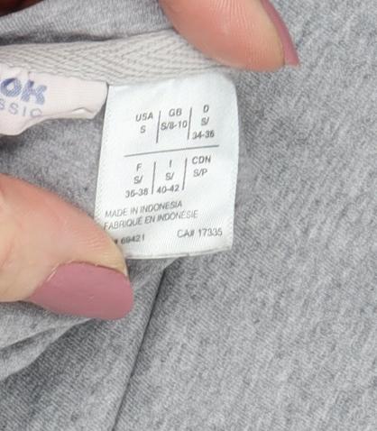 Reebok Women's Grey Basic T-Shirt, Size S, Casual Style