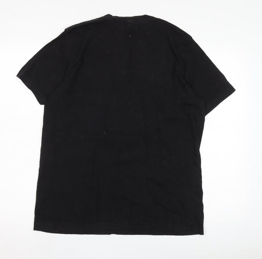 BELLA + CANVAS Men's Black Graphic T-Shirt L