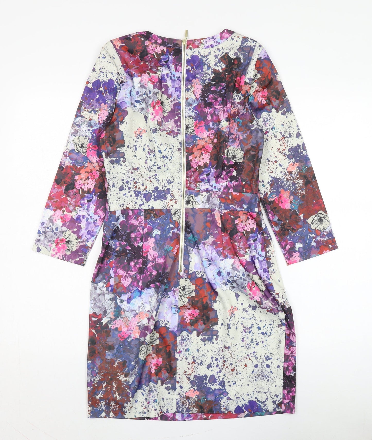 H&M Women's Multicoloured Shift Dress Size 8