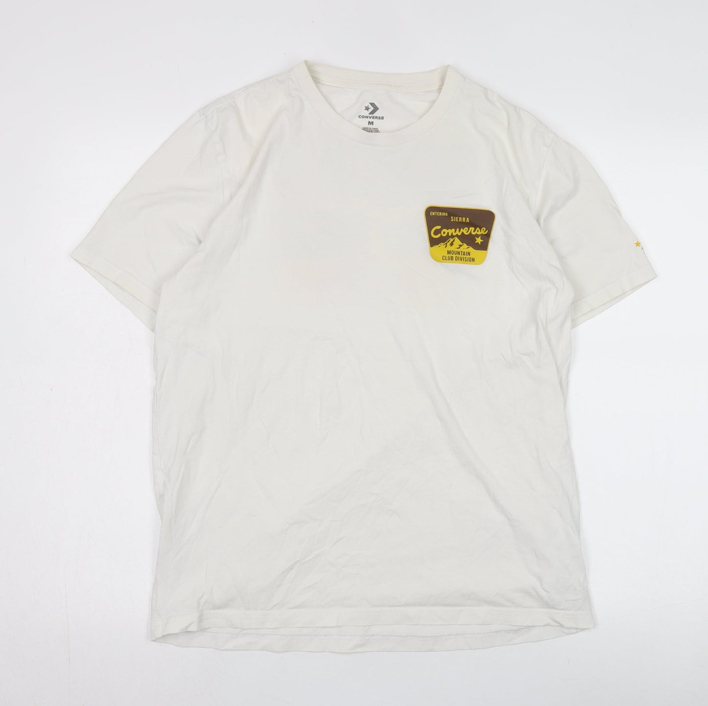 Converse Men’s Ivory Graphic T-Shirt, Size M