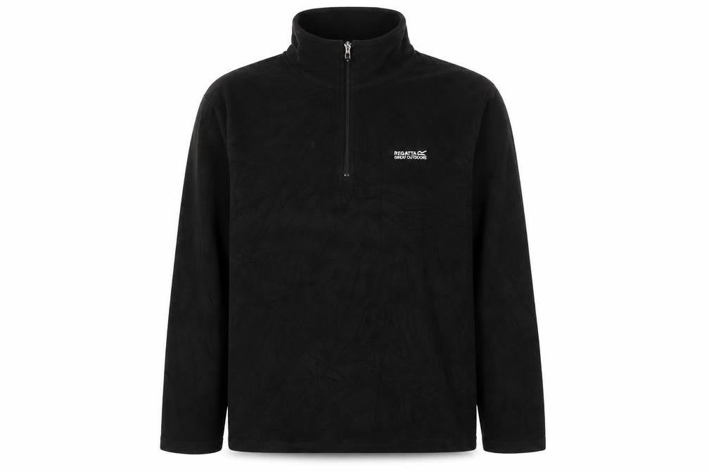 Mens UK UK 12 Regular Regatta Black 1/2 Zip Sweatshirt