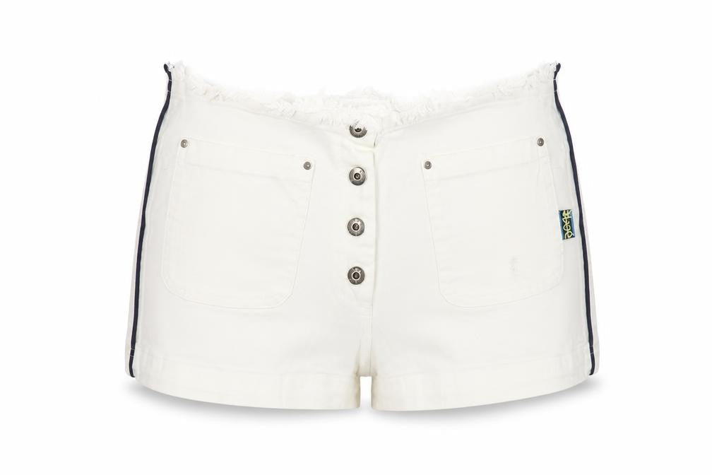 Bear Women's White Hot Pants Size 10 Cotton Blend
