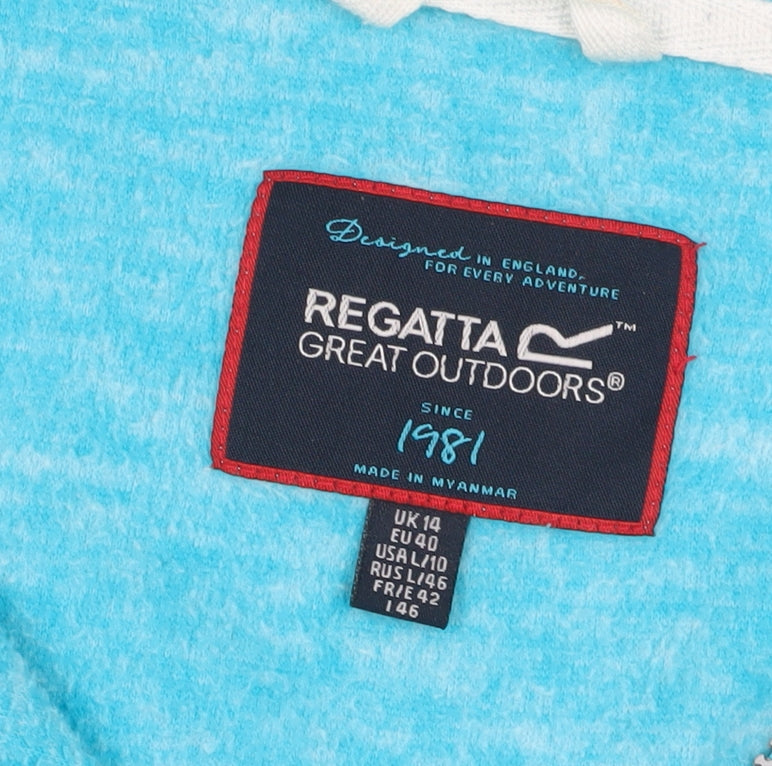Regatta Women's Blue Zip Jacket Size 14