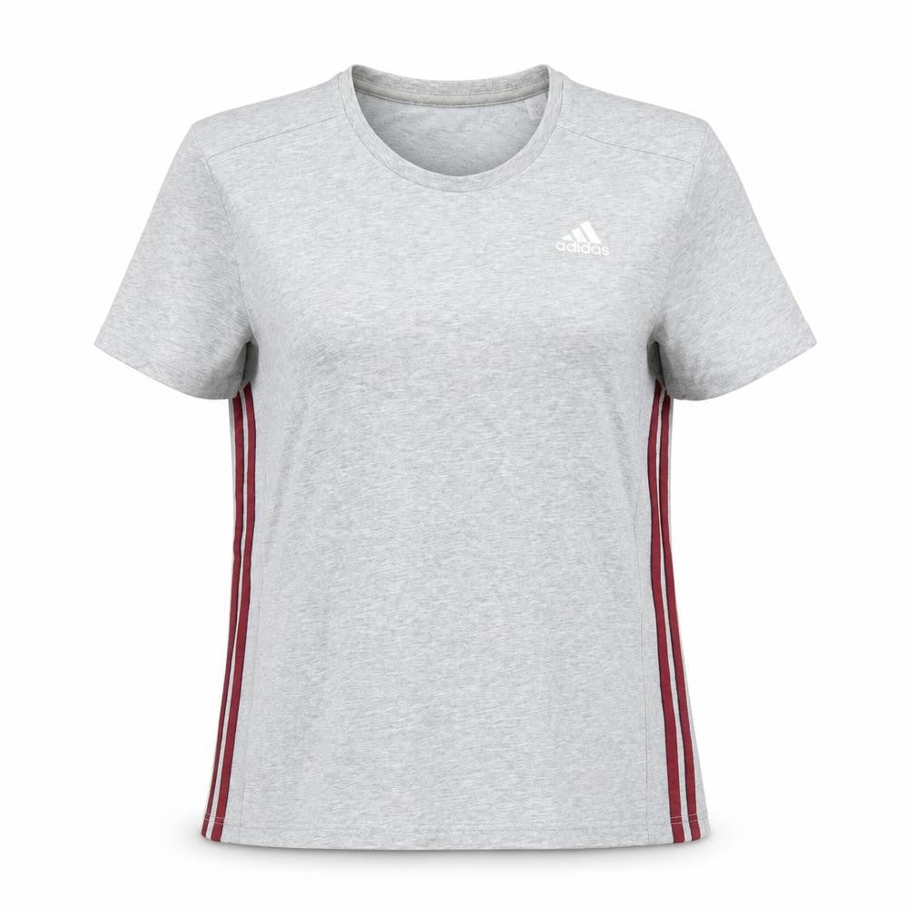 Unisex Adultss UK Size M adidas Grey Cotton Blend T-Shirt