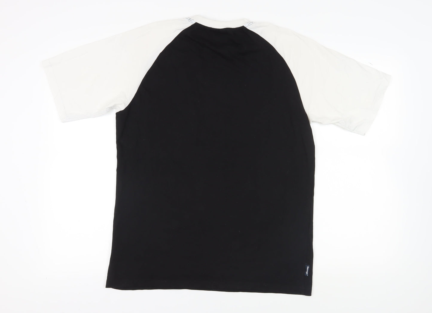 Slazenger Men's Sports T-Shirt Black/White Large