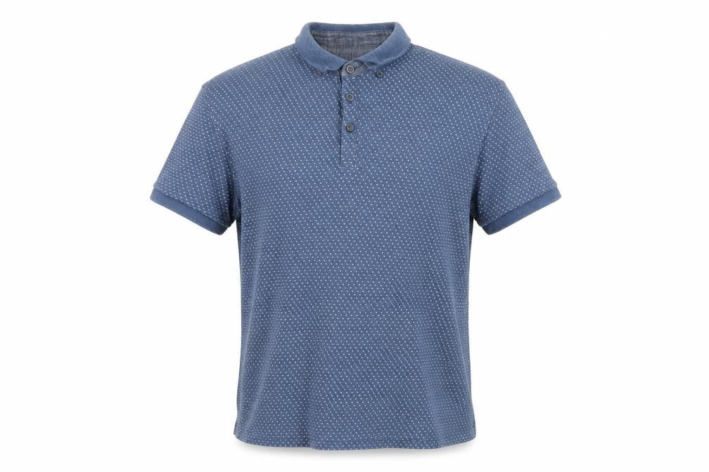 Red Herring Men's Blue Graphic Polo, Size M