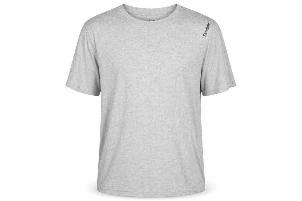 Mens UK Size L Reebok Grey  Cotton Blend T-Shirt
