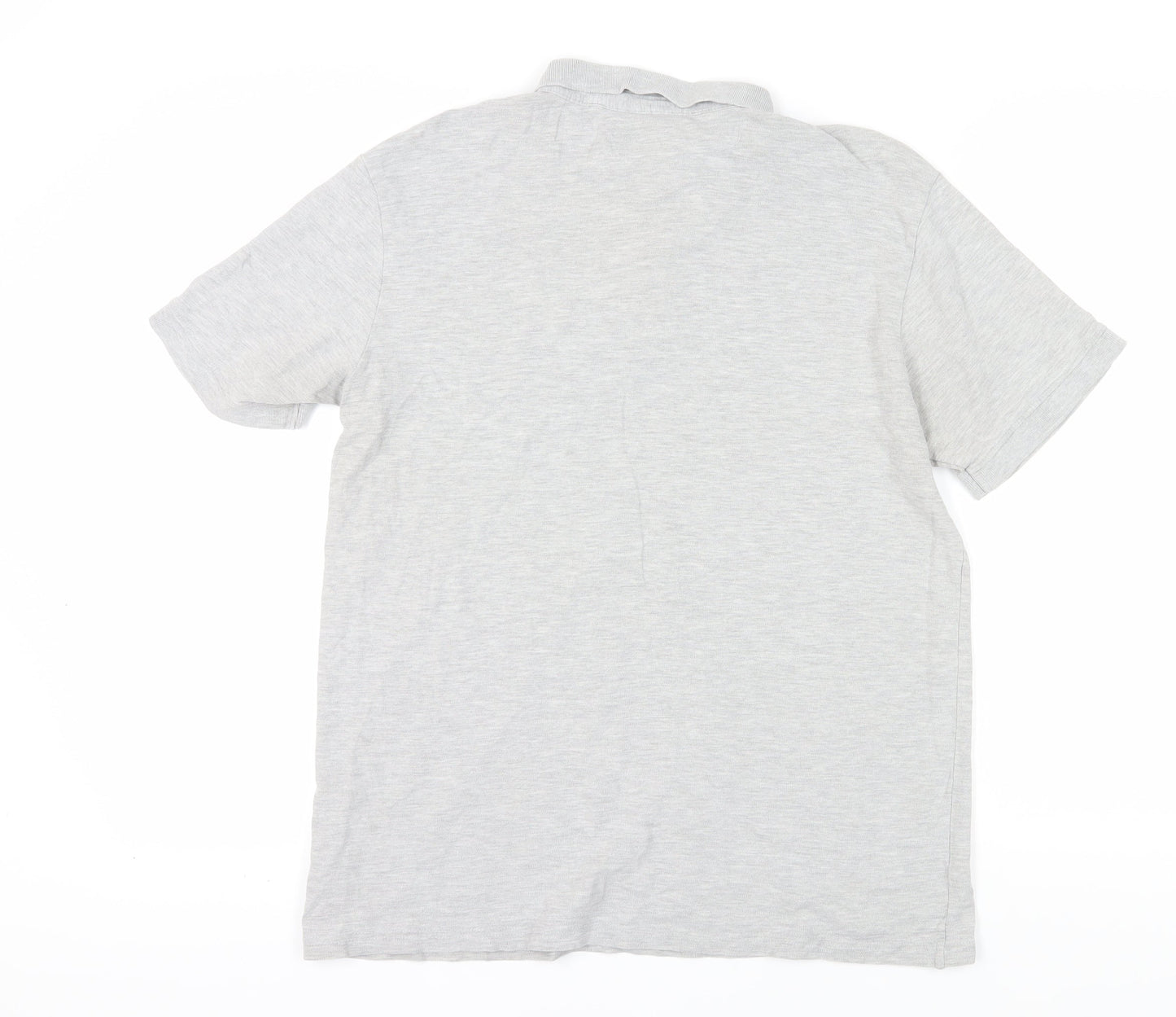 Firetrap Men's Grey Polo Shirt L Regular Fit
