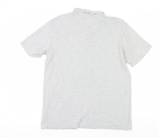 Firetrap Men's Grey Polo Shirt L Regular Fit