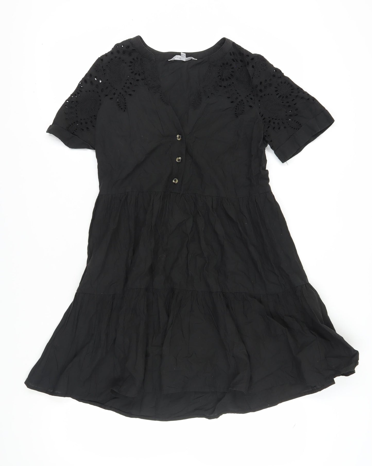 Red Herring Women's Black A-Line Dress Size 8