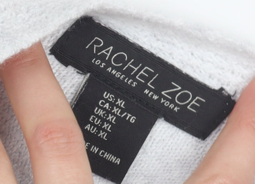 Rachel Zoe Women's Ivory XL Pullover Jumper