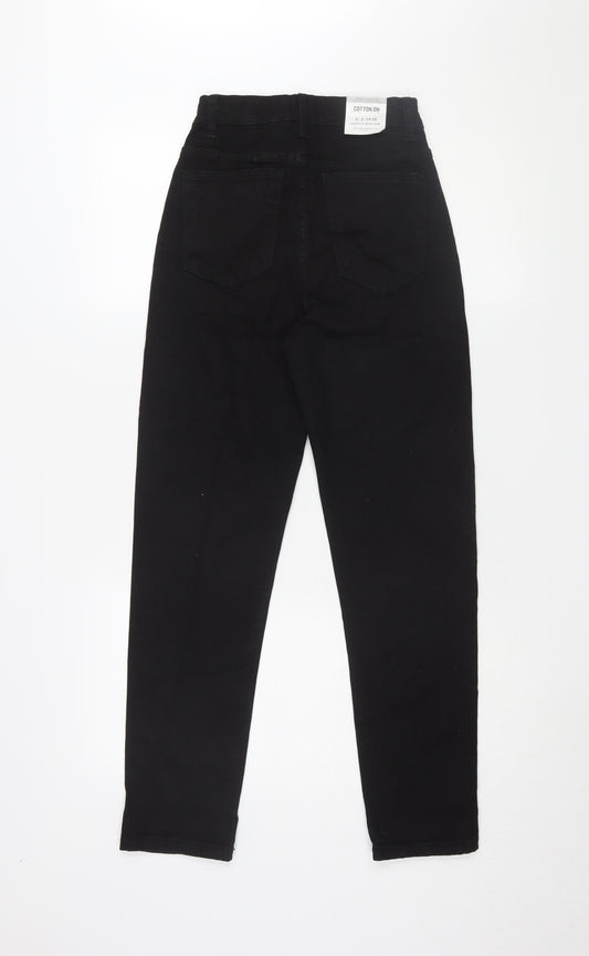 Cotton On Women's Black Slim Straight Jeans Size 6