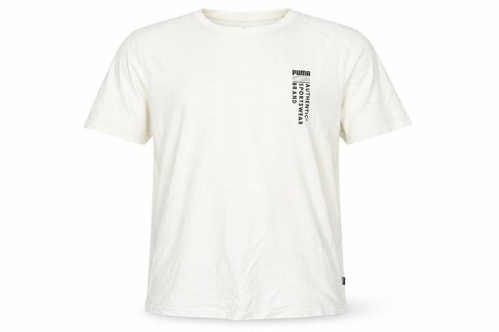 Mens UK Size S PUMA White  Cotton Blend T-Shirt