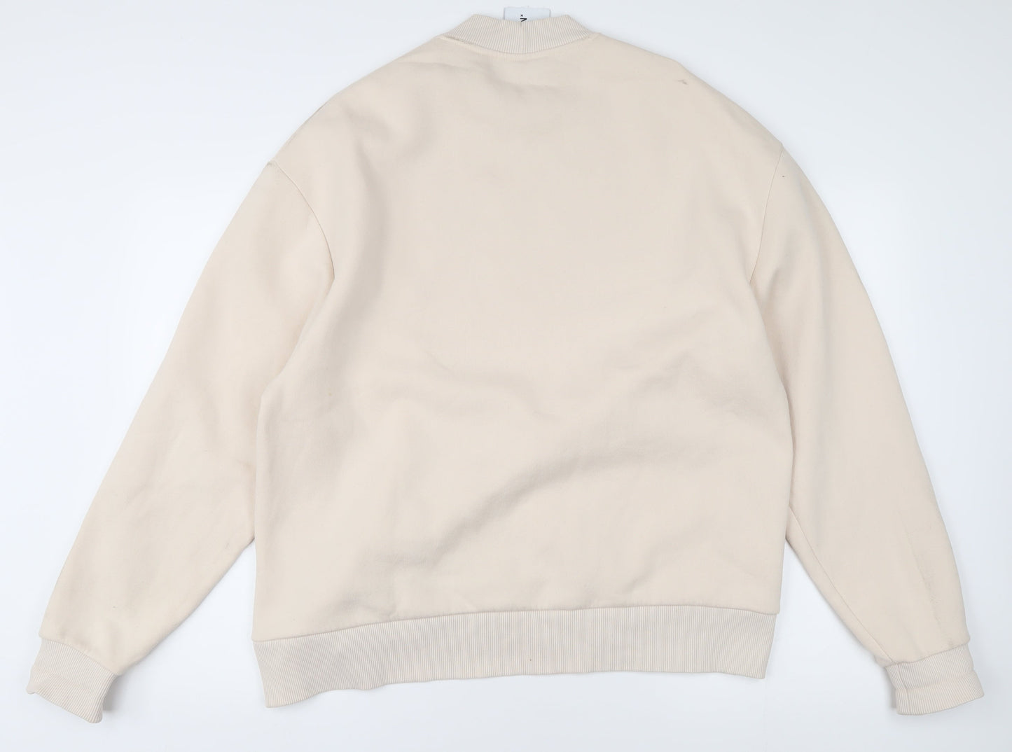 COLLUSION Men's Beige Pullover Sweatshirt S