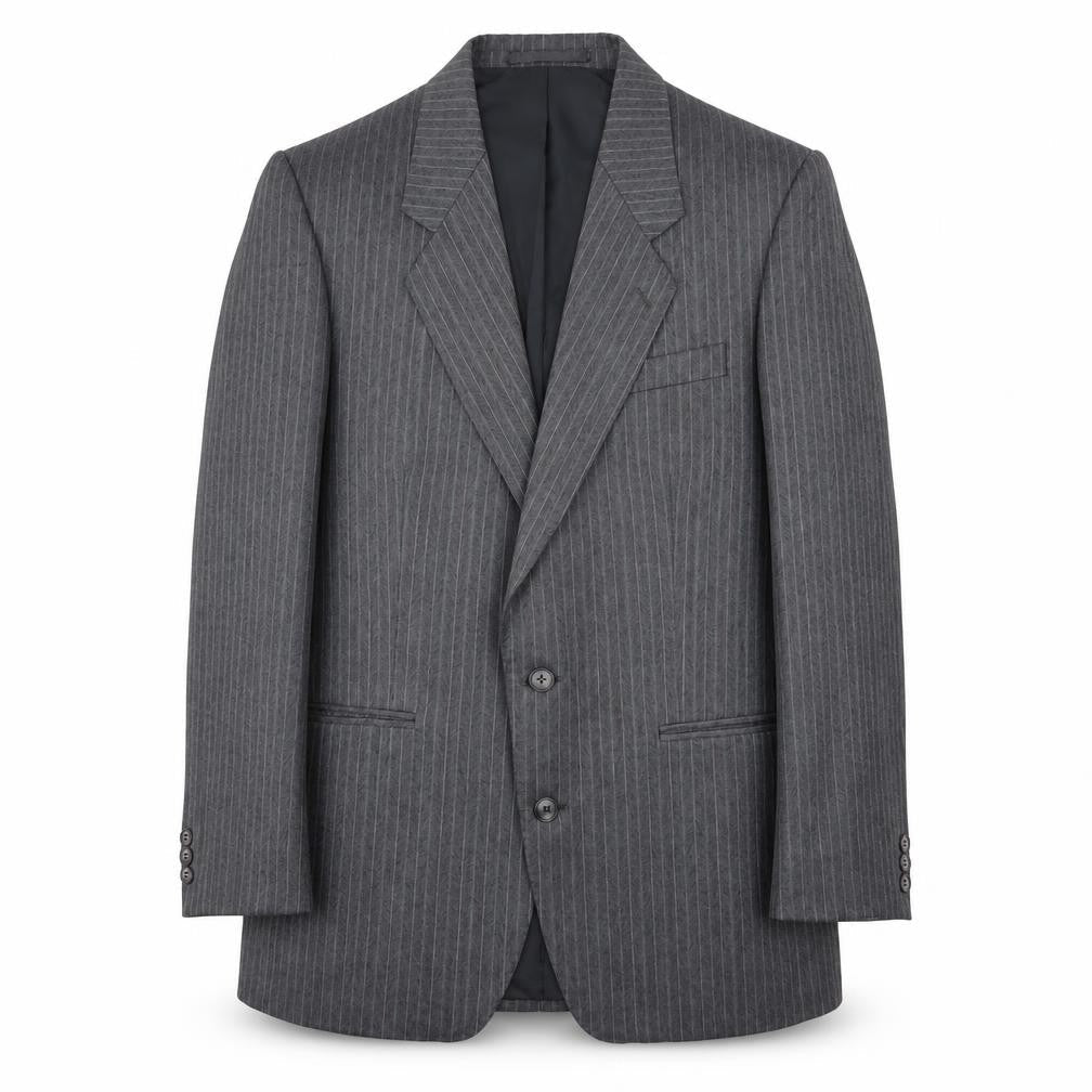 Mens 40 Chest Regular Dunn & Co Grey Two-Button Blazer