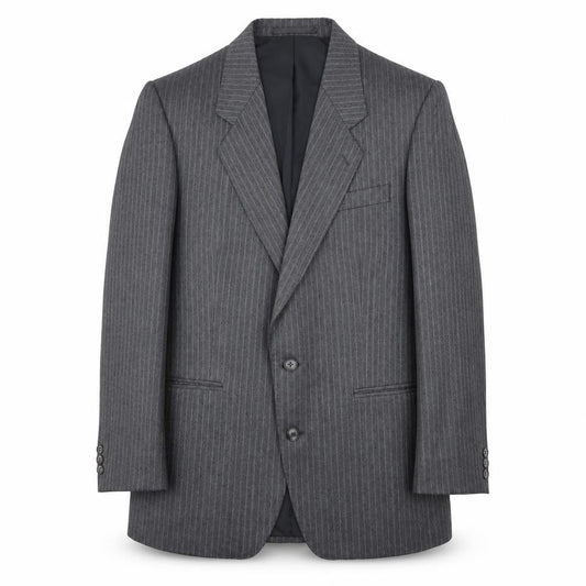 Mens 40 Chest Regular Dunn & Co Grey Two-Button Blazer