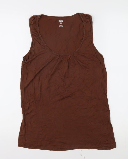Michael Kors Women’s Brown Sleeveless Tank Top - Size L