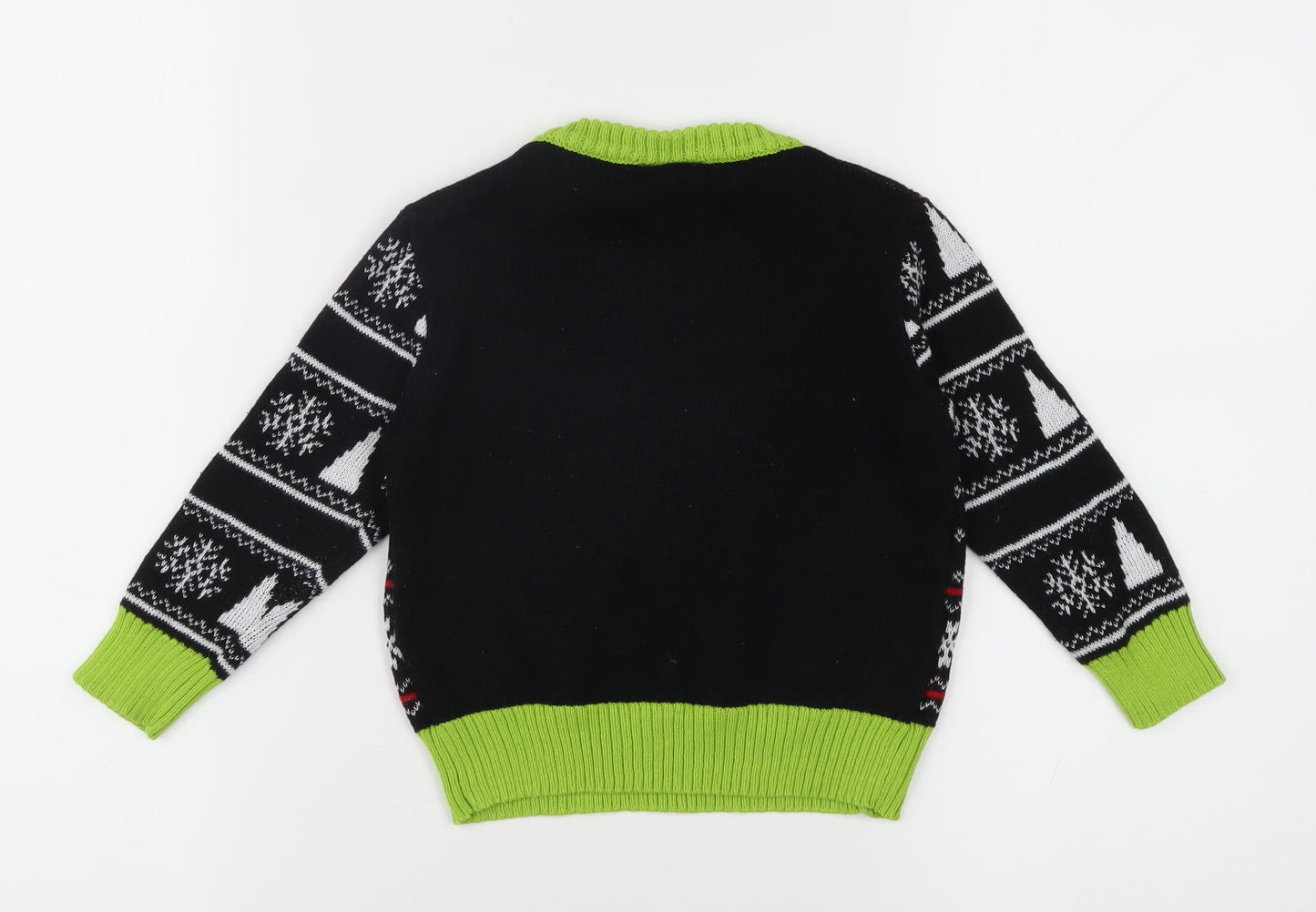 The Grinch Boys Black Pullover Christmas Jumper, 2 Years