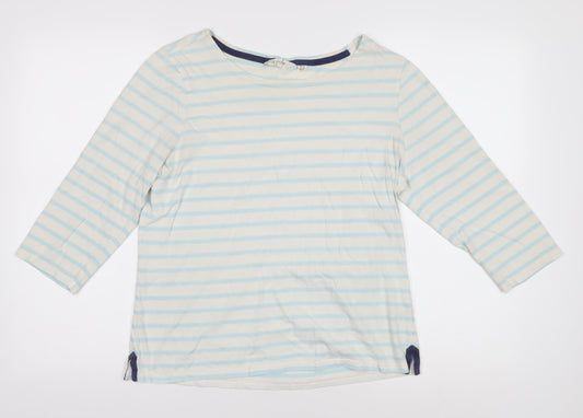 Lazy Jacks Women's Multicoloured Striped T-Shirt