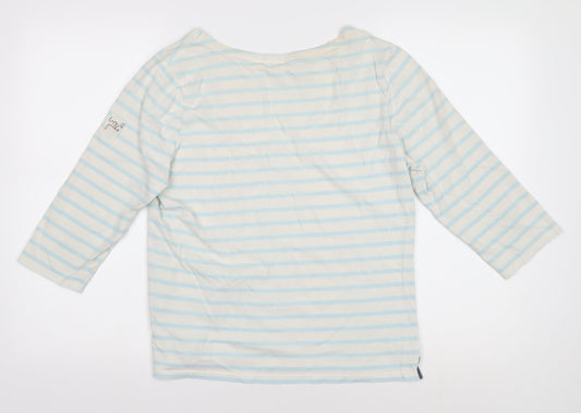 Lazy Jacks Women's Multicoloured Striped T-Shirt