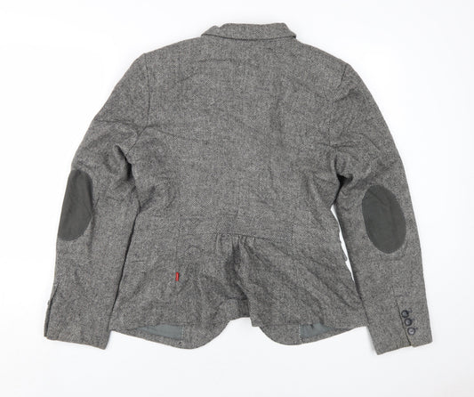 Collection by Jackpot Women’s Grey Herringbone Blazer