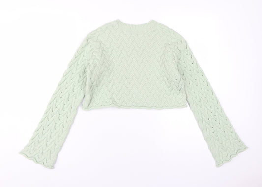 River Island Girls Green Pullover Jumper 13-14 Years
