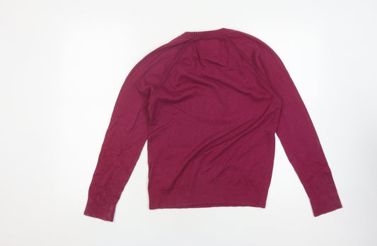 Hollister Women's XS Red Knit Pullover Jumper