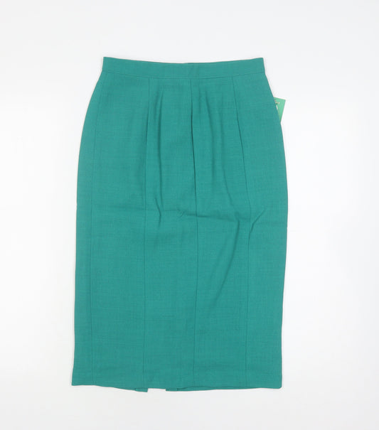 Perrie Women's Green Midi Pencil Skirt Size 12