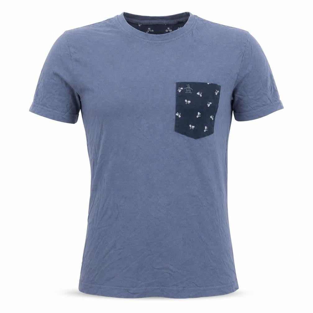 Penguin Mens Blue Short Sleeve T-Shirt Size S