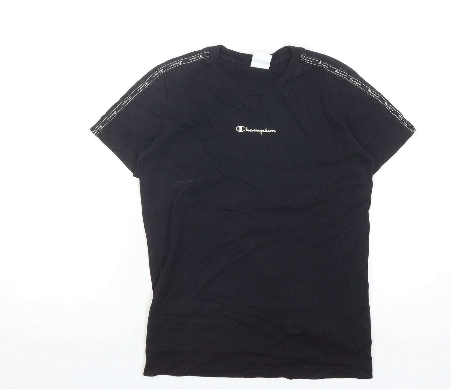 Champion Unisex Black Medium Basic T-Shirt