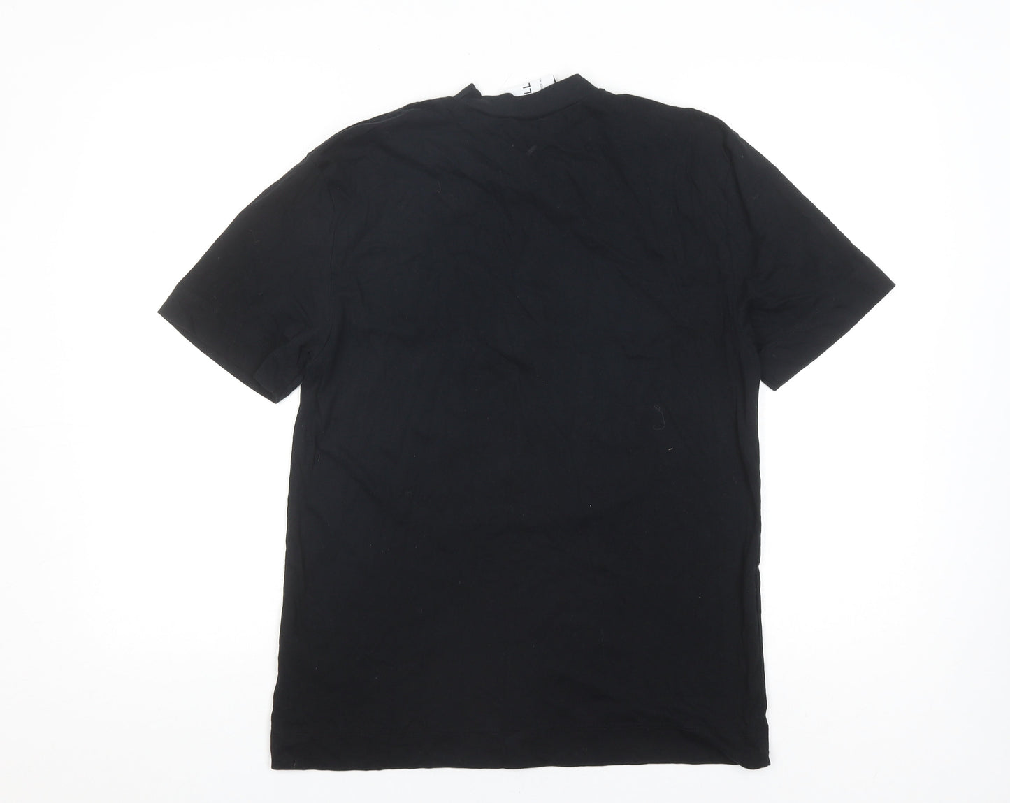 Collusion Unisex Black Jersey T-Shirt - Size S
