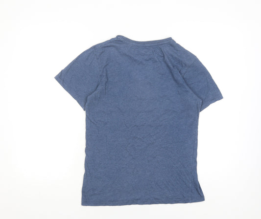 Star Wars Blue Men's S T-Shirt, Mos Eisley Scene