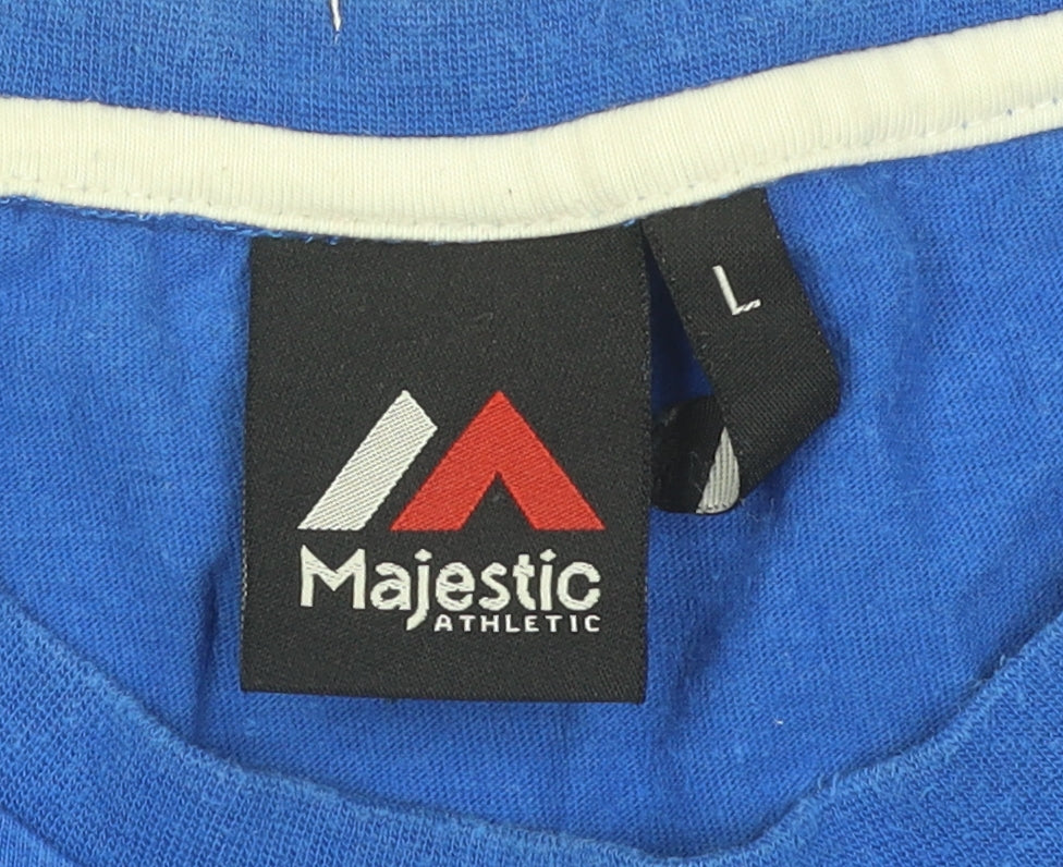 Majestic Athletic Men's Blue L Sports T-Shirt