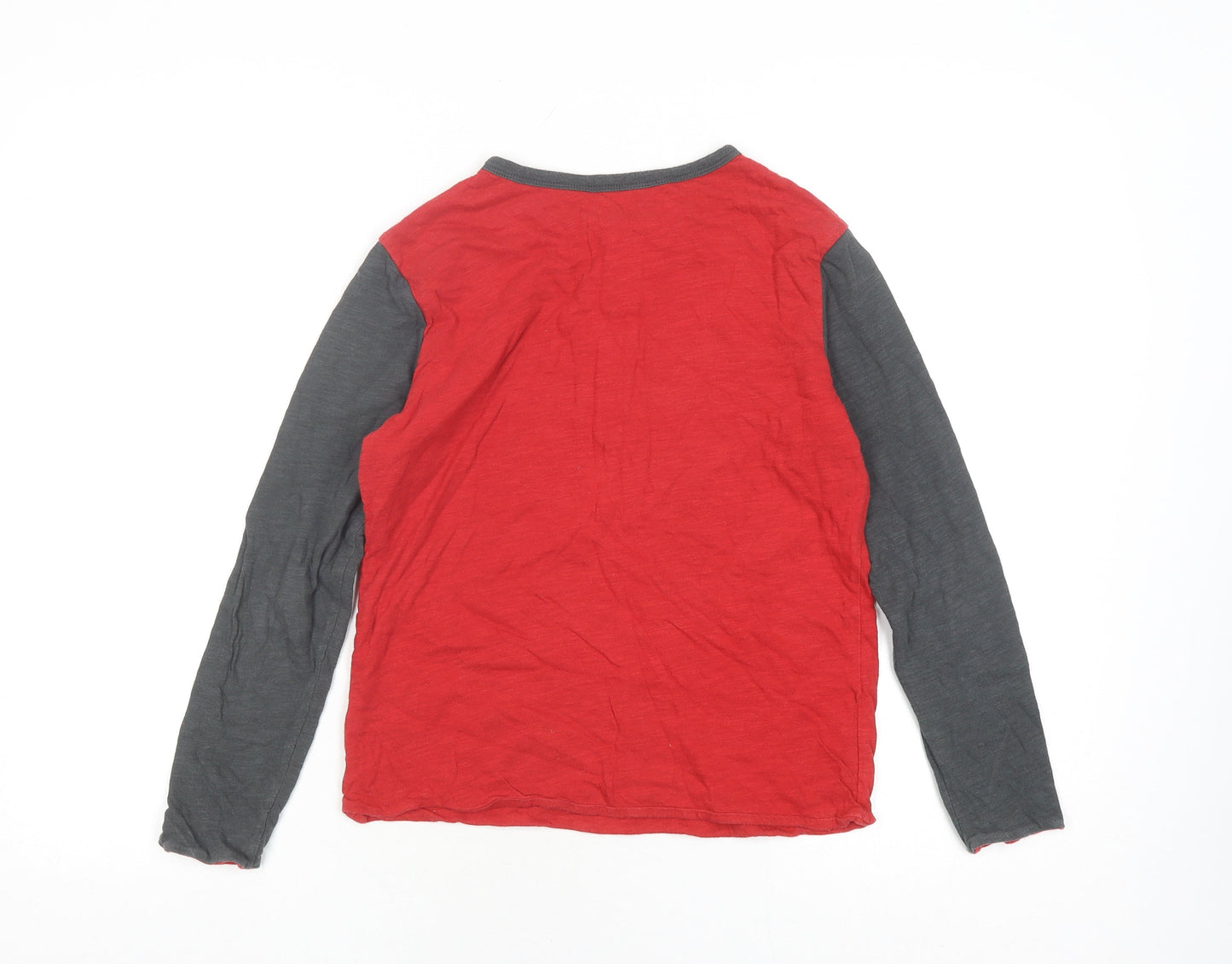 Gap Boys Red Long Sleeve Henley Casual Top Size 10