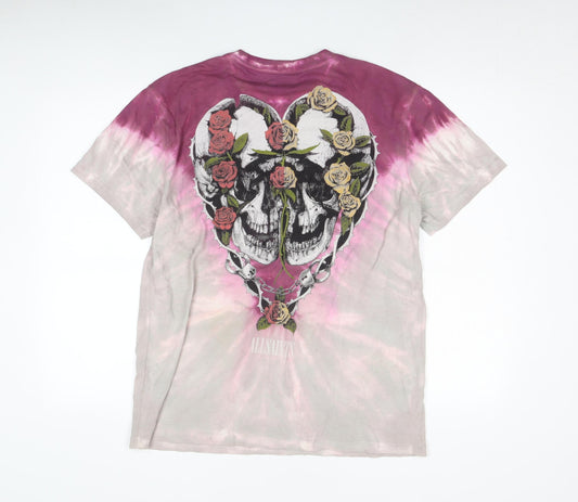 AllSaints Men's Multicoloured Skull Rose XS T-Shirt