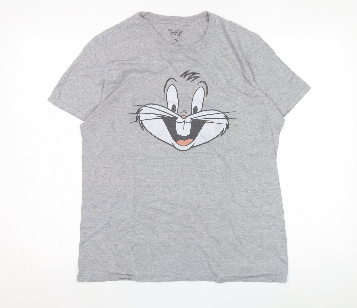 Looney Tunes Grey Cartoon Crew Neck T-Shirt M