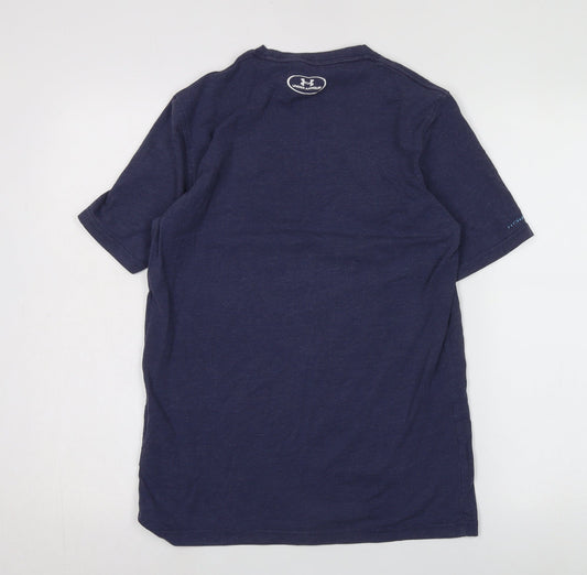 Under Armour Blue Unisex Adults S Logo T-Shirt