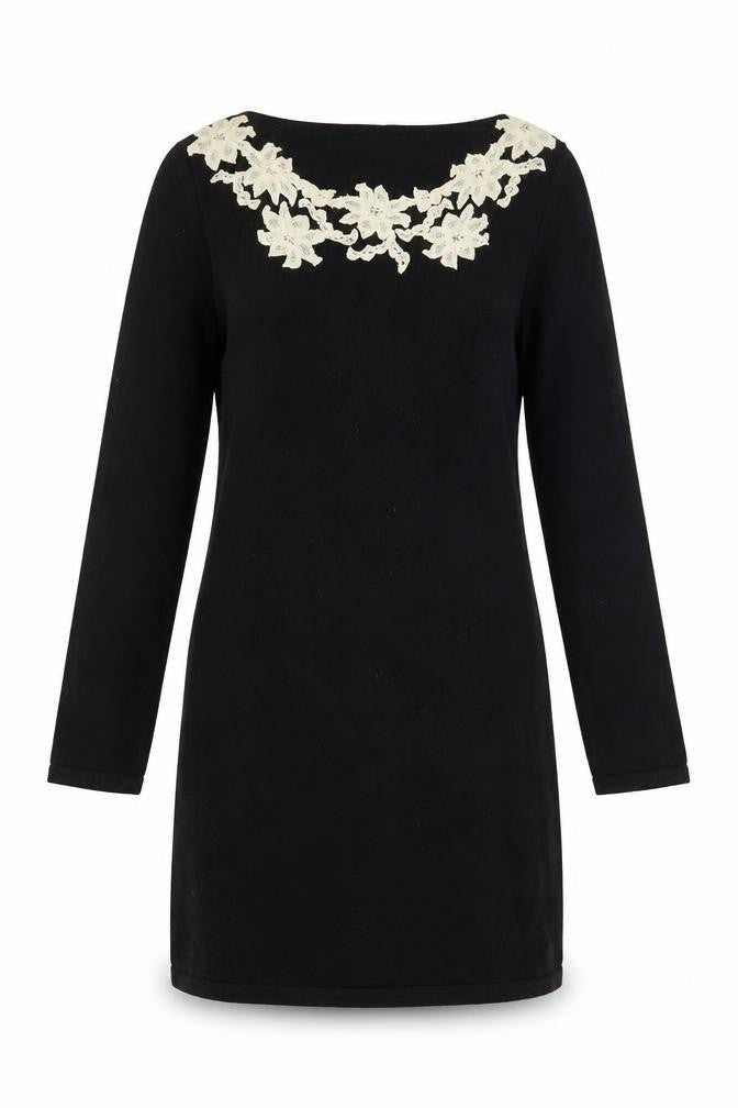 Monsoon Women's Black Knee Length Shift Dress