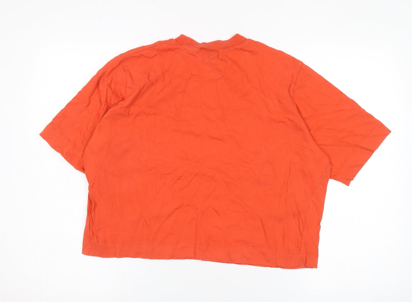 Collusion Women's Orange Crew Neck T-Shirt Size 12