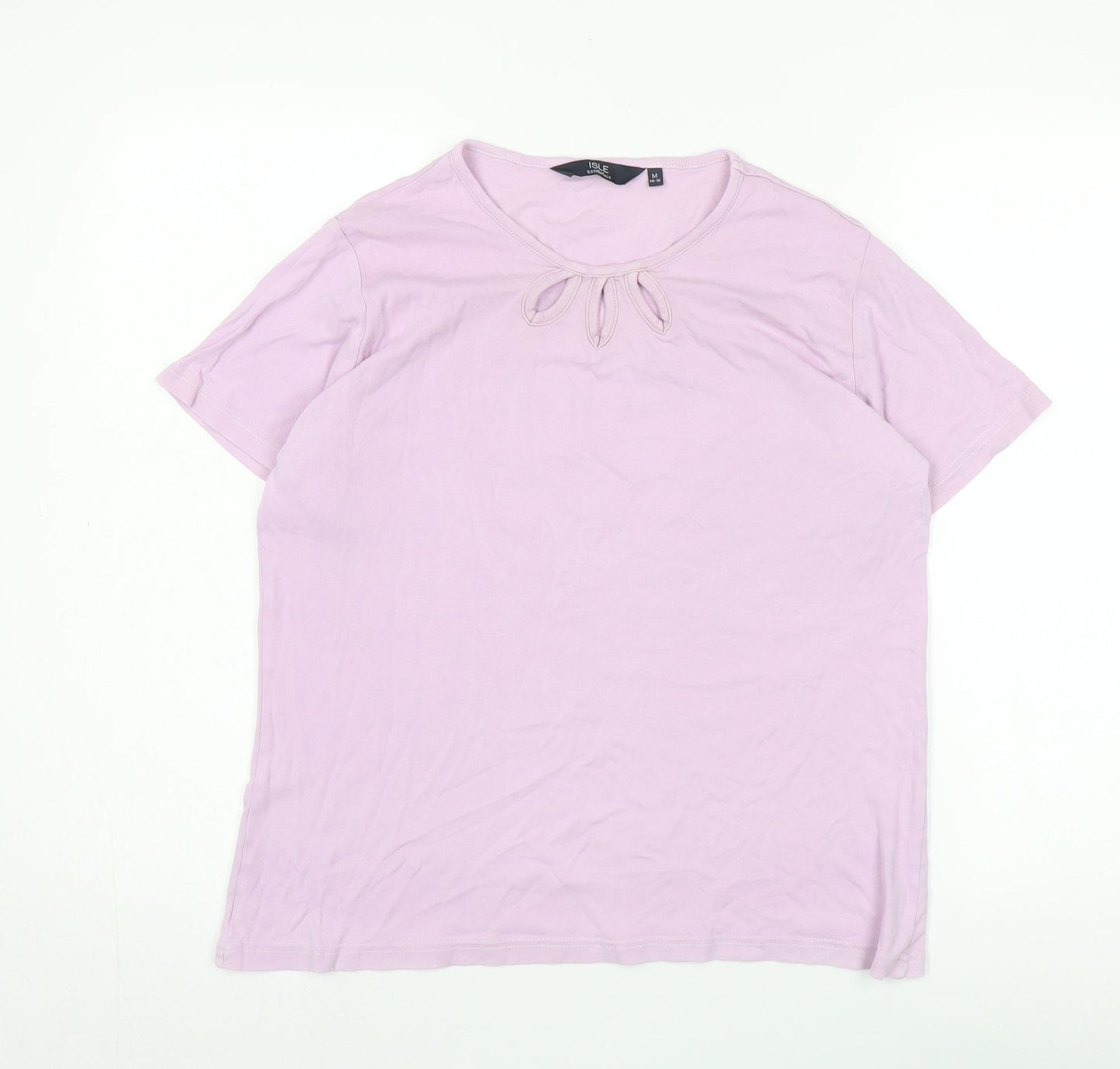 Isle Essentials Women's Pink Basic T-Shirt L