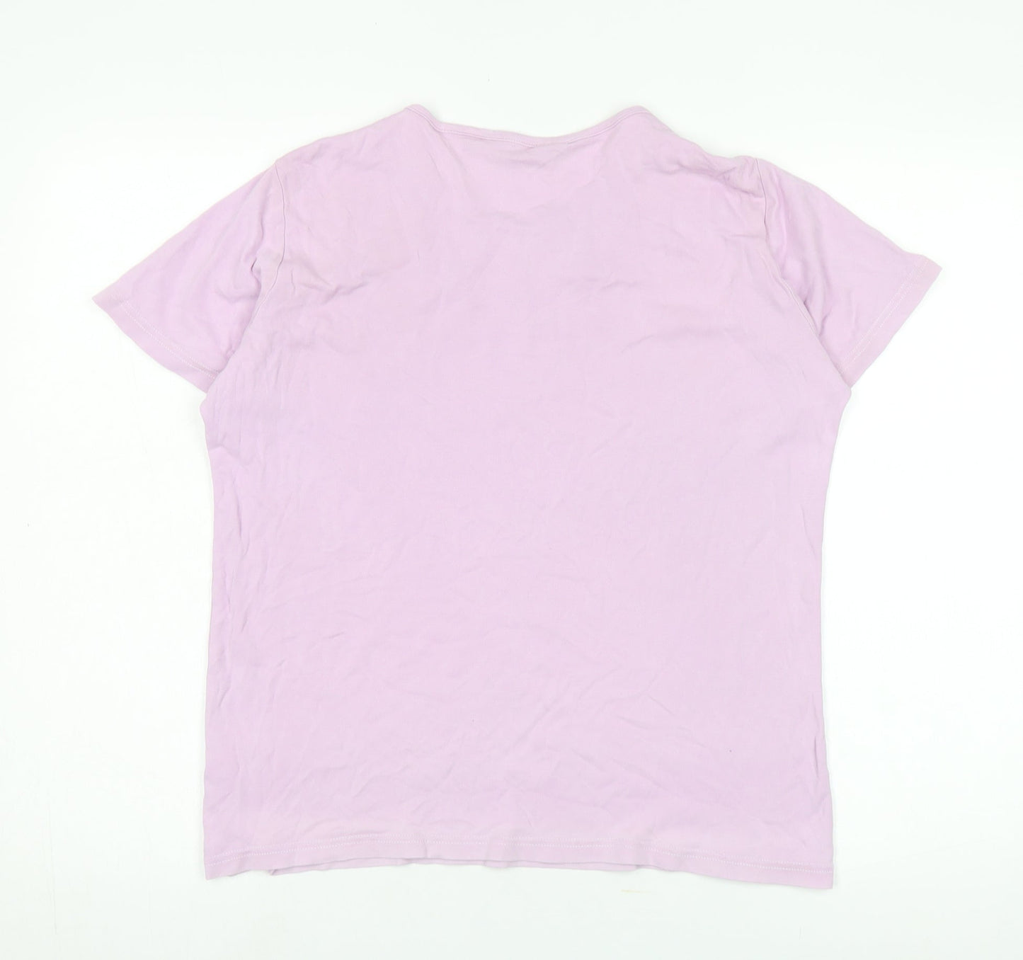 Isle Essentials Women's Pink Basic T-Shirt L