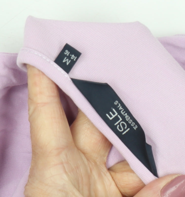 Isle Essentials Women's Pink Basic T-Shirt L