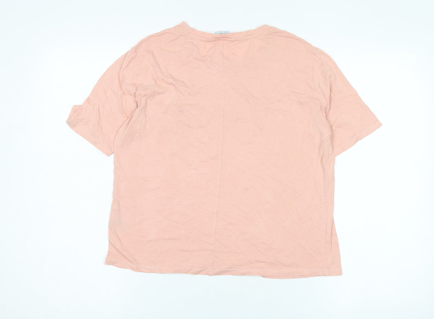 Boden Women's Pink Basic T-Shirt, Size S, Cotton Modal Blend