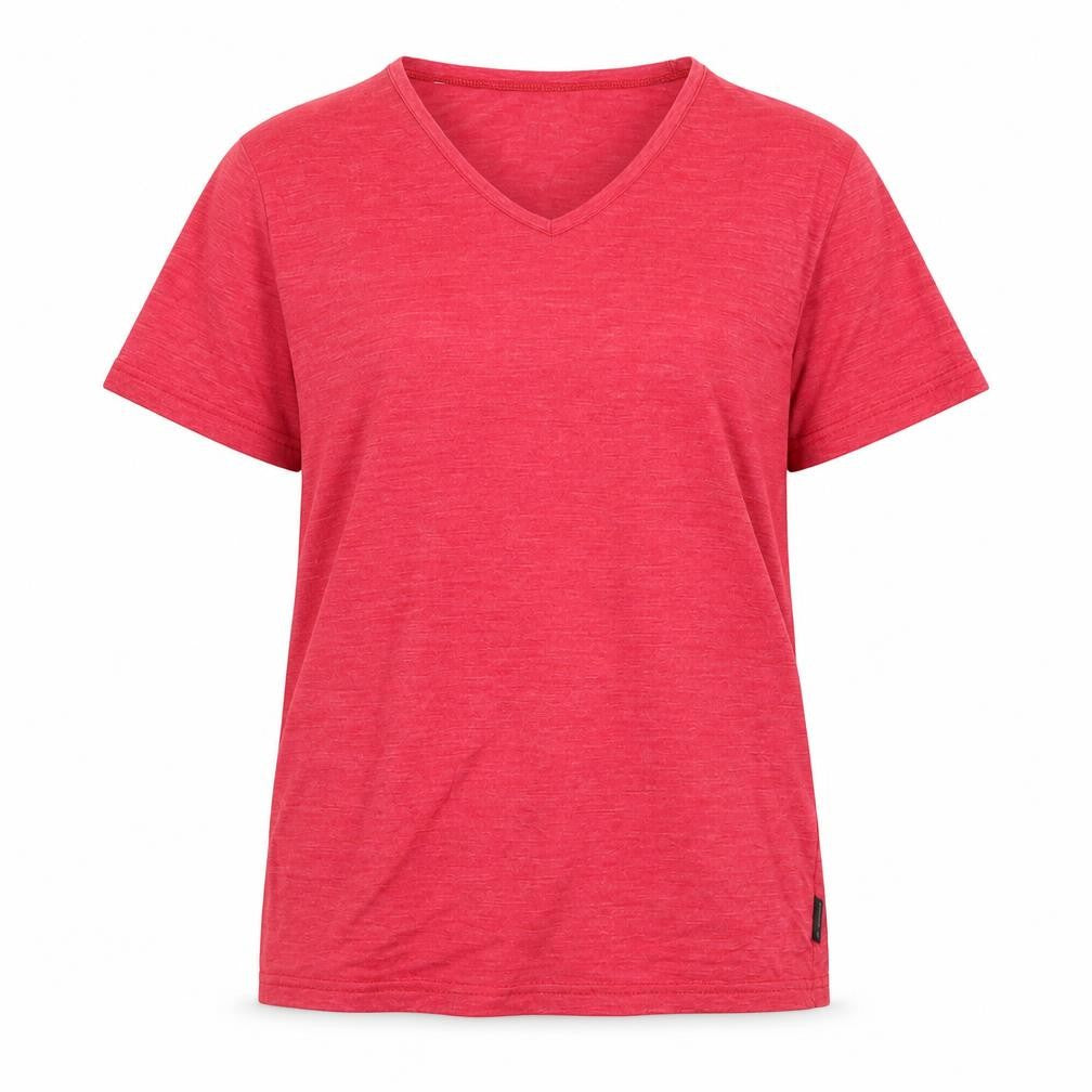 Womens UK Size M DECATHLON Red Cotton T-Shirt
