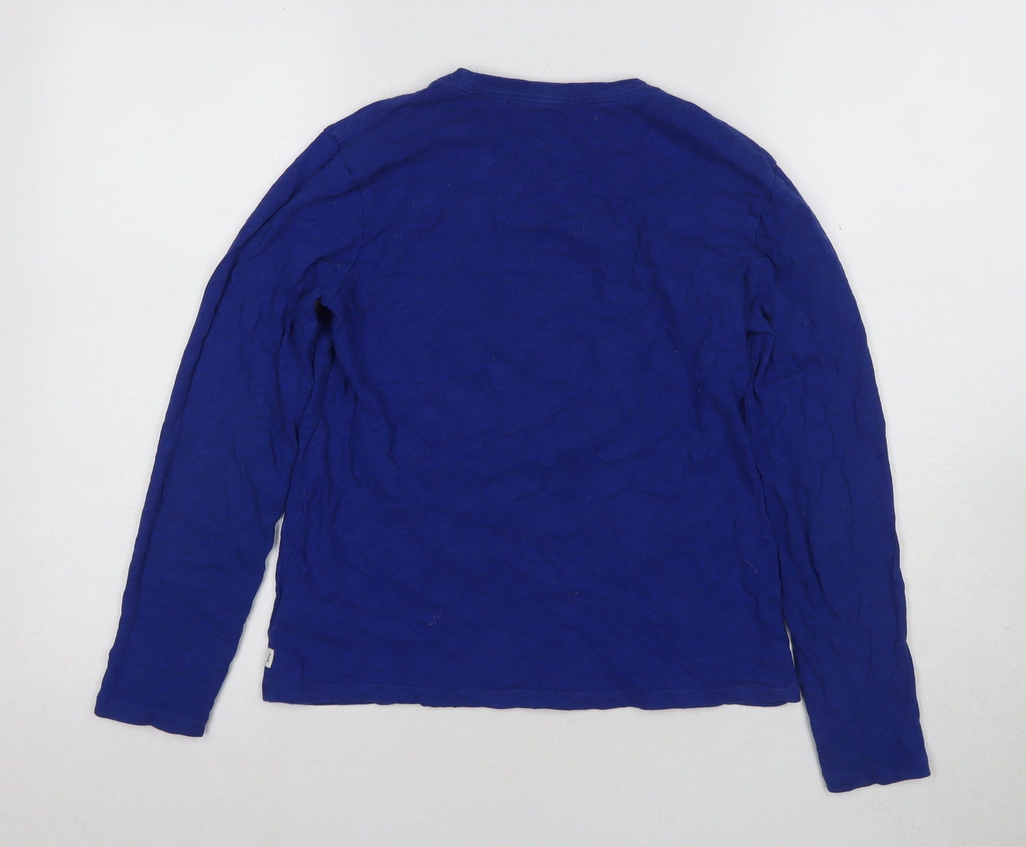 Gap Boys Blue XL Sequin Shark Graphic Long Sleeve T-Shirt