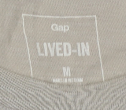 Gap Men's Beige Floral Print T-Shirt M