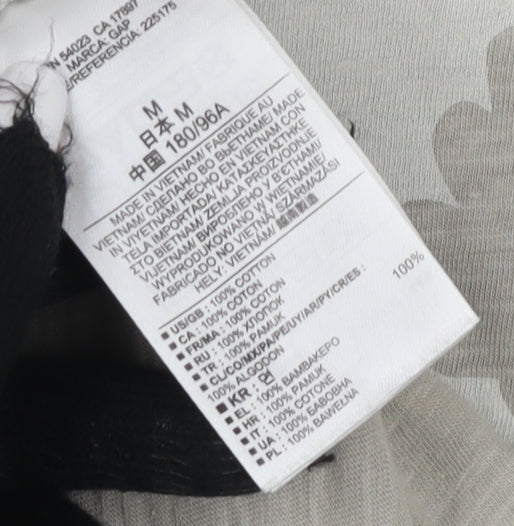 Gap Men's Beige Floral Print T-Shirt M