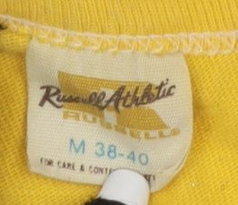 Russell Athletic Unisex Yellow M Basic T-Shirt
