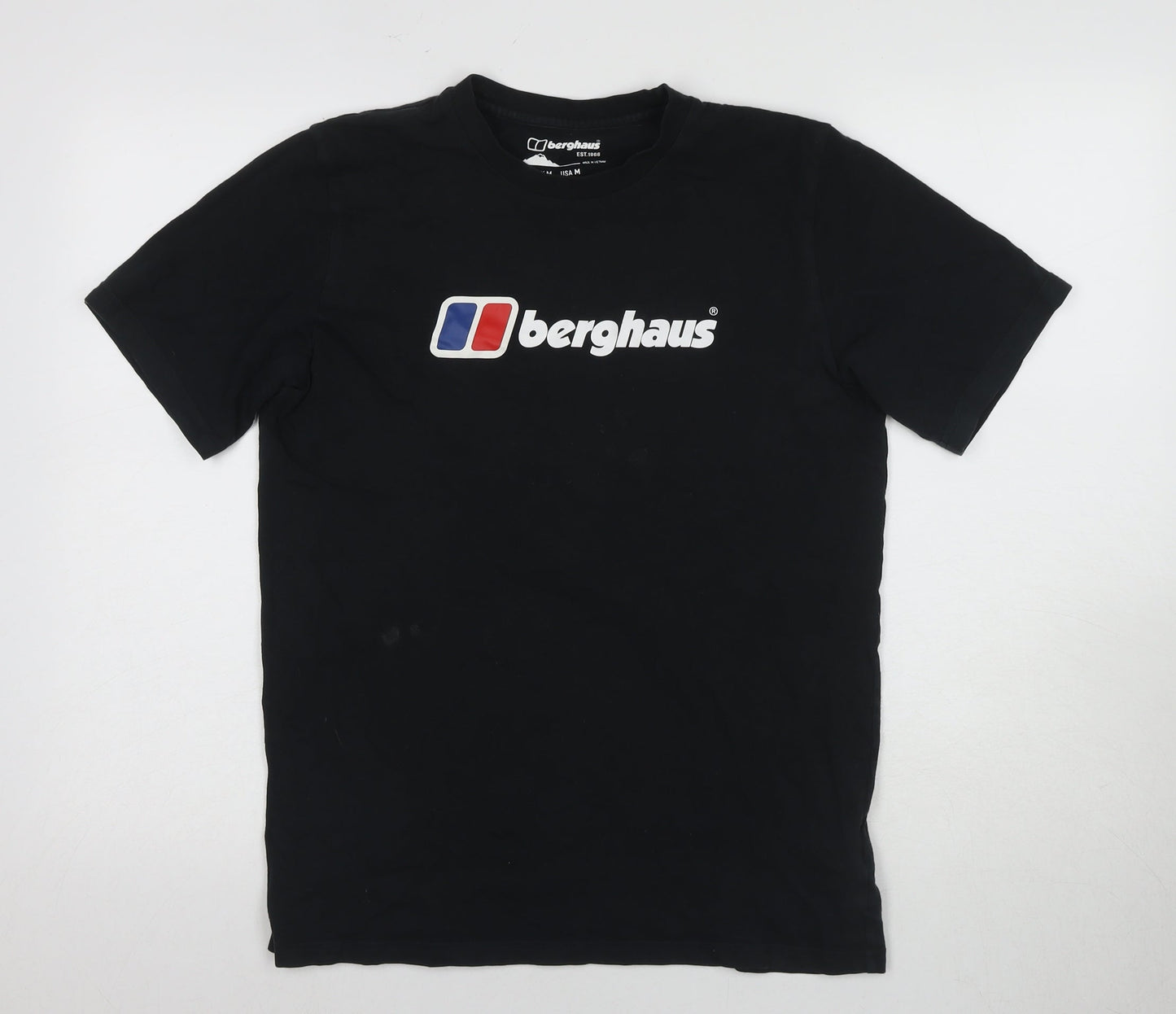 Berghaus Men's Black M Logo T-Shirt Crew Neck