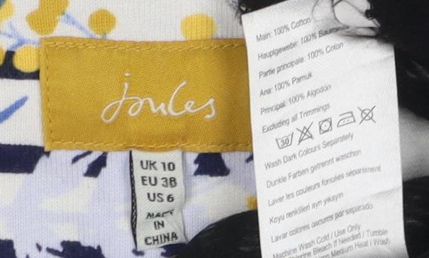 Joules Women's Multicoloured Striped Dress Size 10